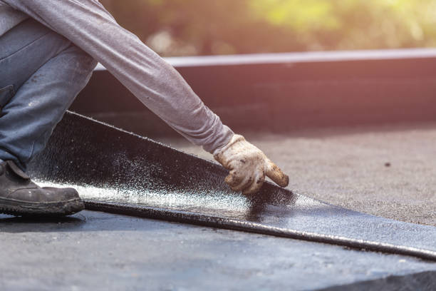 Professional Basement Waterproofing technician working in Mears, MI
